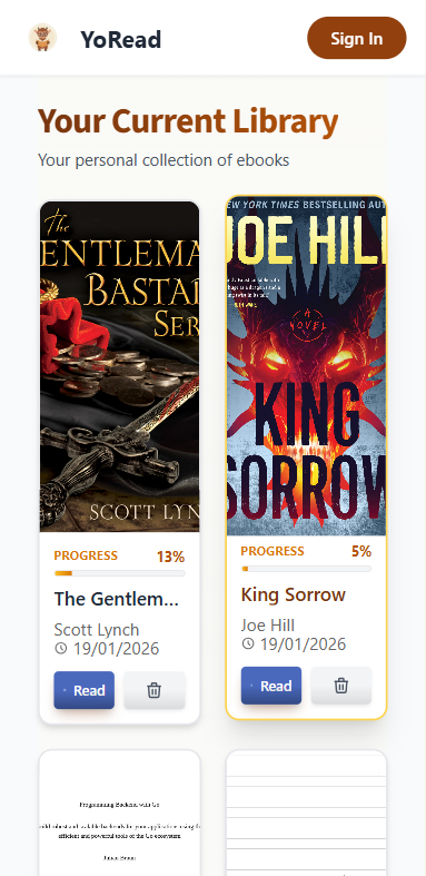 YoRead - Main product screenshot demonstrating key features and user interface