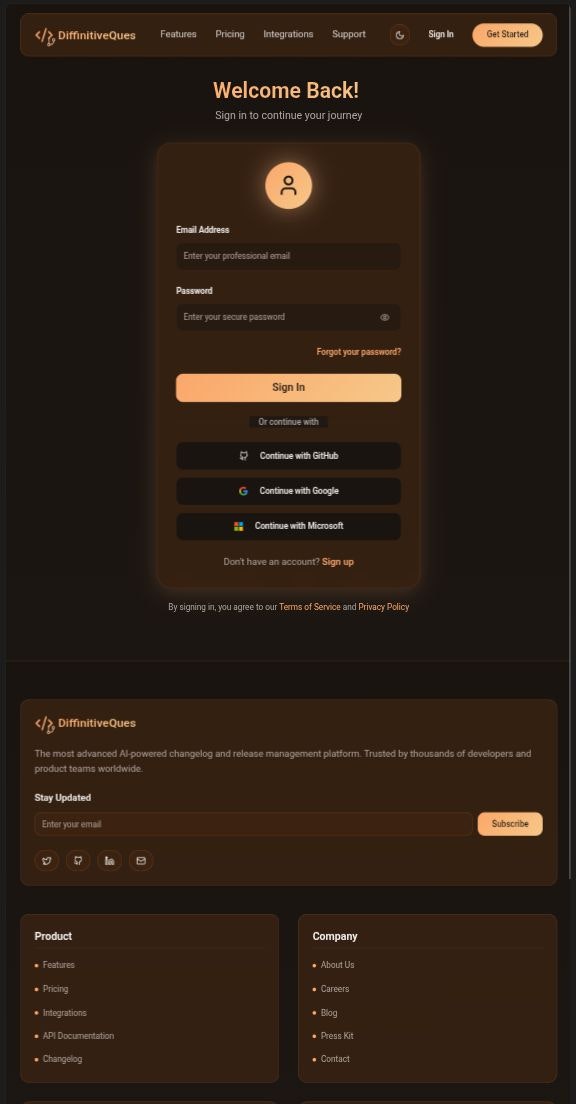 Mídia 9 de Diffinitiveques - Geração inteligente de Changelog para equipes de desenvolvimento modernas.