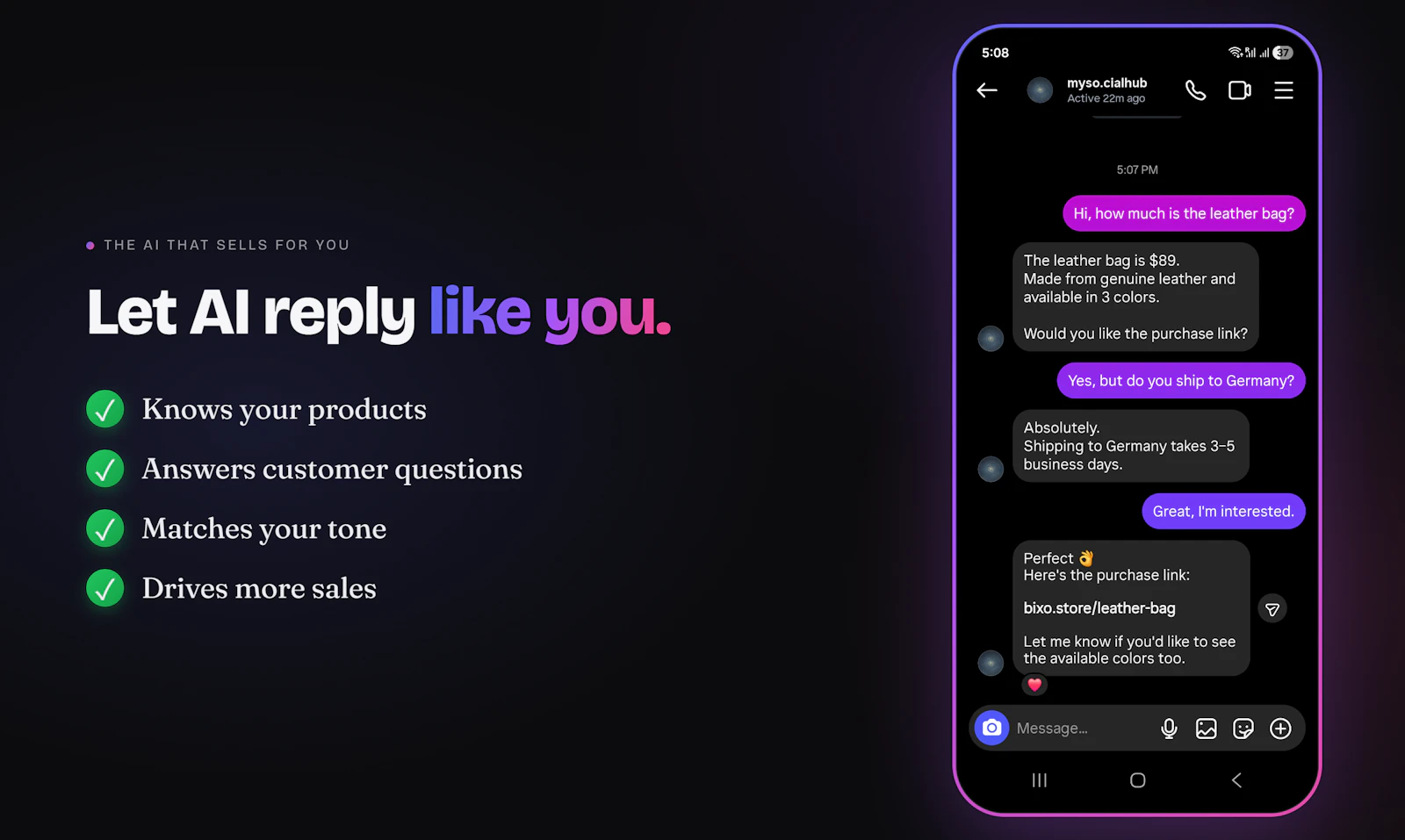 BixoChat screenshot 2