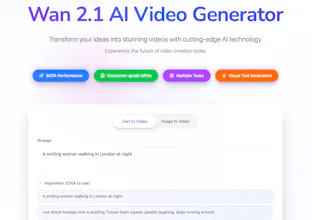 Wan 2.1 AI Video Generator gallery image