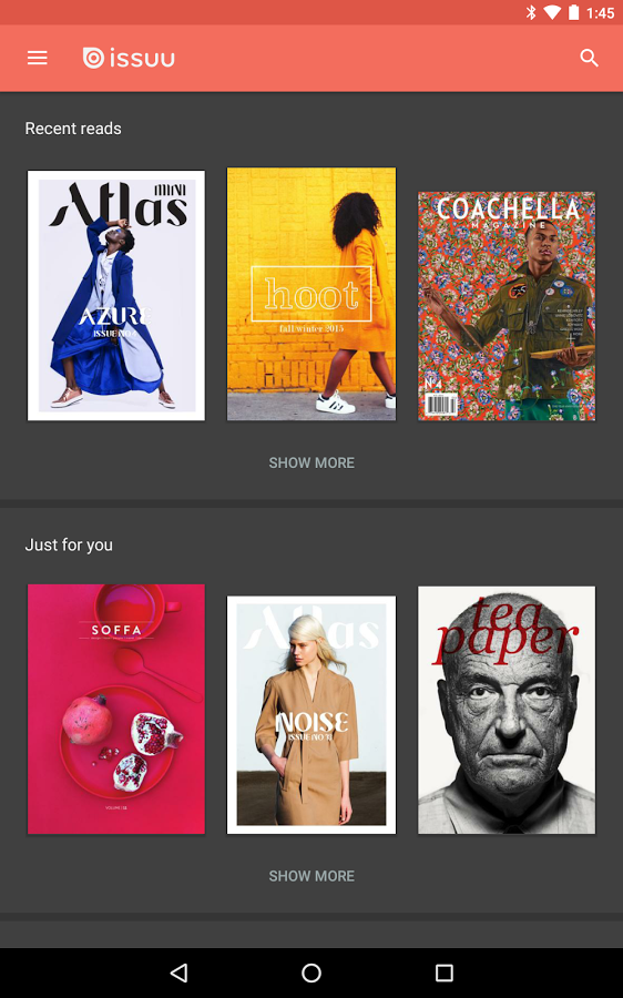 issuu Android App gallery image