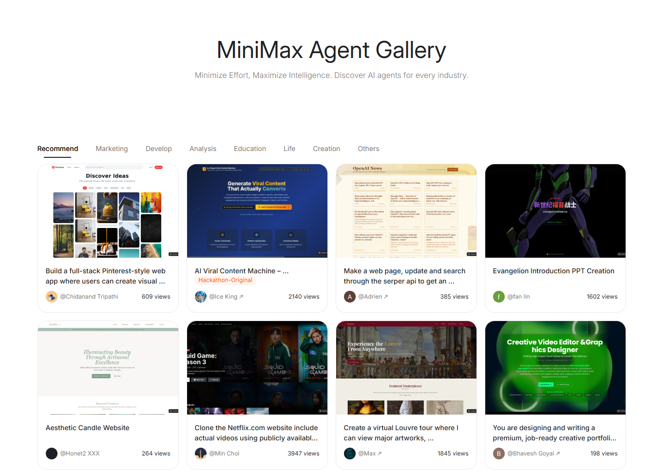 Minimax Agent - Minimize Effort, Maximize Intelligence媒体4
