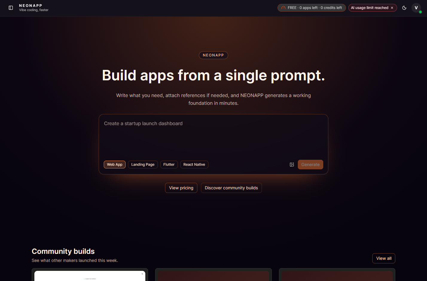 NEONAPP.CLOUD - Screenshot 2 showing product features and functionality