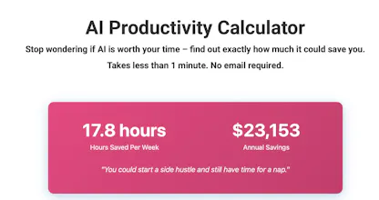AI Productivity Calculator gallery image