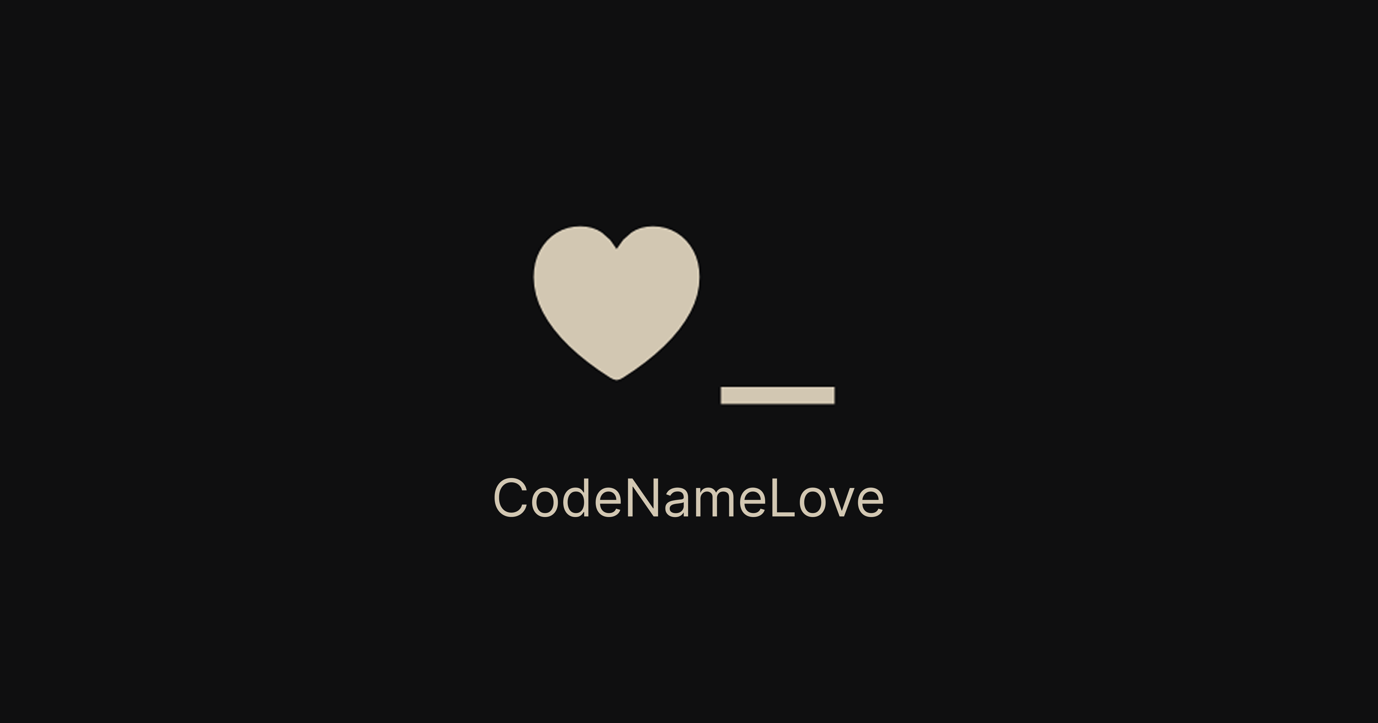 CodenameLove - Product Hunt launch logo and brand identity