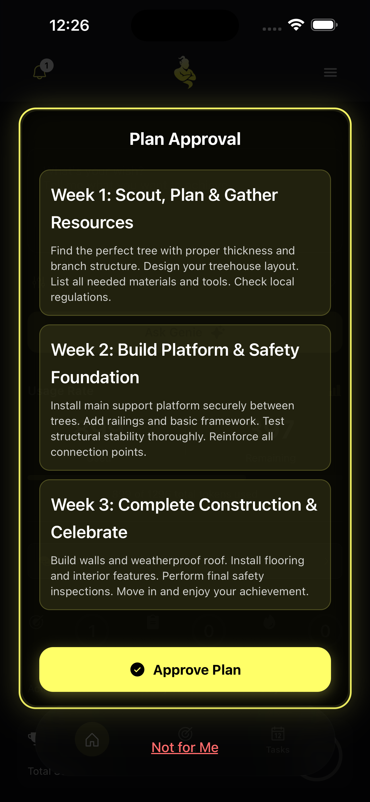 GenieAI - Screenshot 2 showing product features and functionality