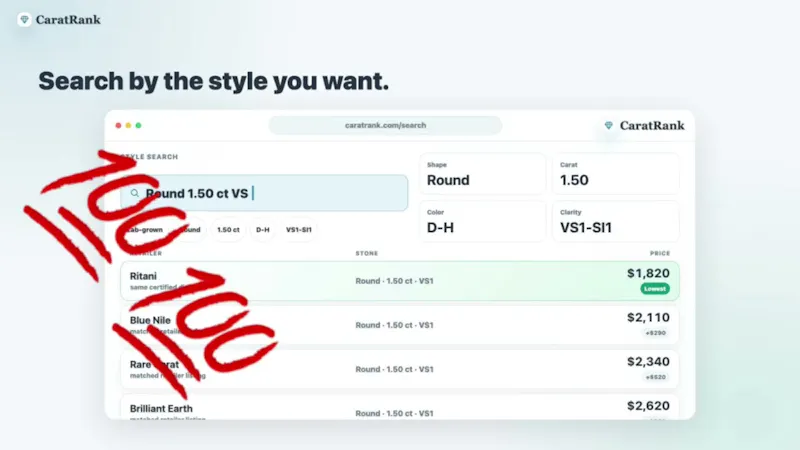 CaratRank screenshot 1 (video preview)