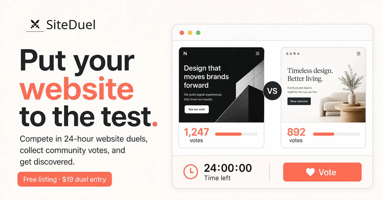 SiteDuel screenshot 1