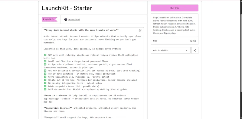 LaunchKit - Premium FastAPI SaaS Backend screenshot 5