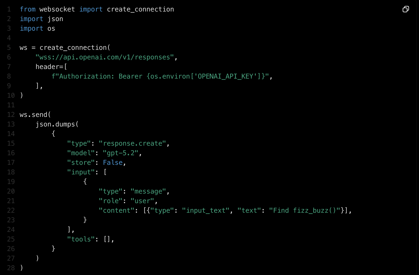 OpenAI WebSocket Mode for Responses API gallery image
