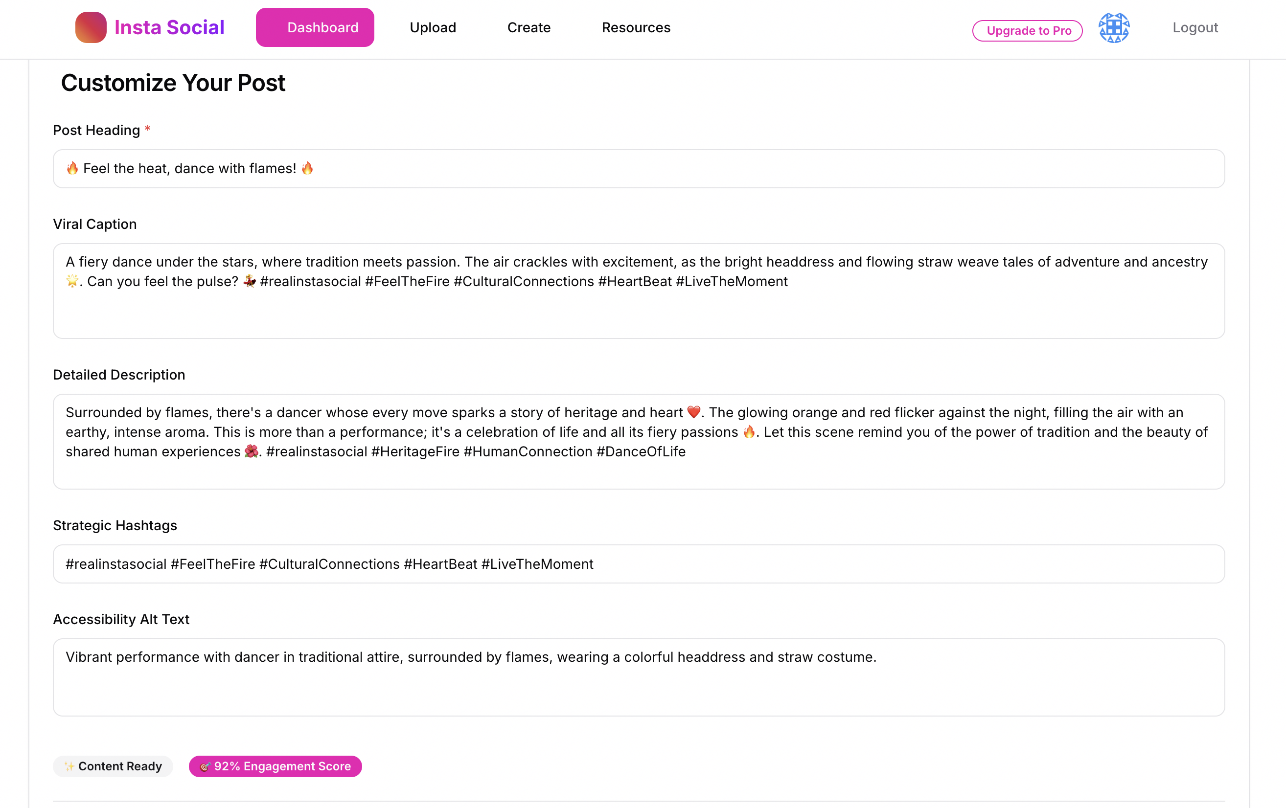 Instasocial- regional social stories gallery image