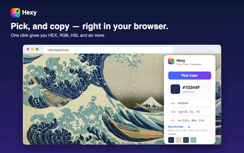 Hexy - Website Color Picker & Eyedropper screenshot 4