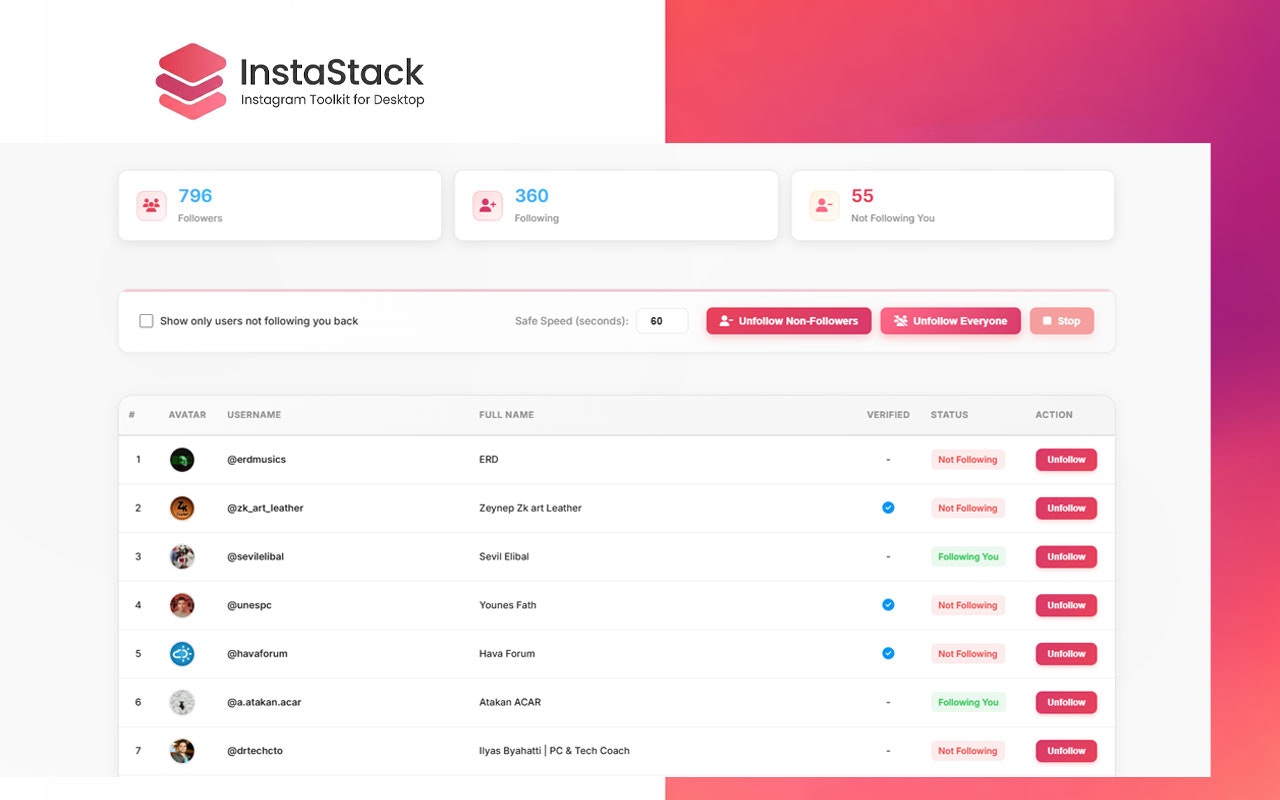 InstaStack-Instagram Toolkit for Desktop gallery image