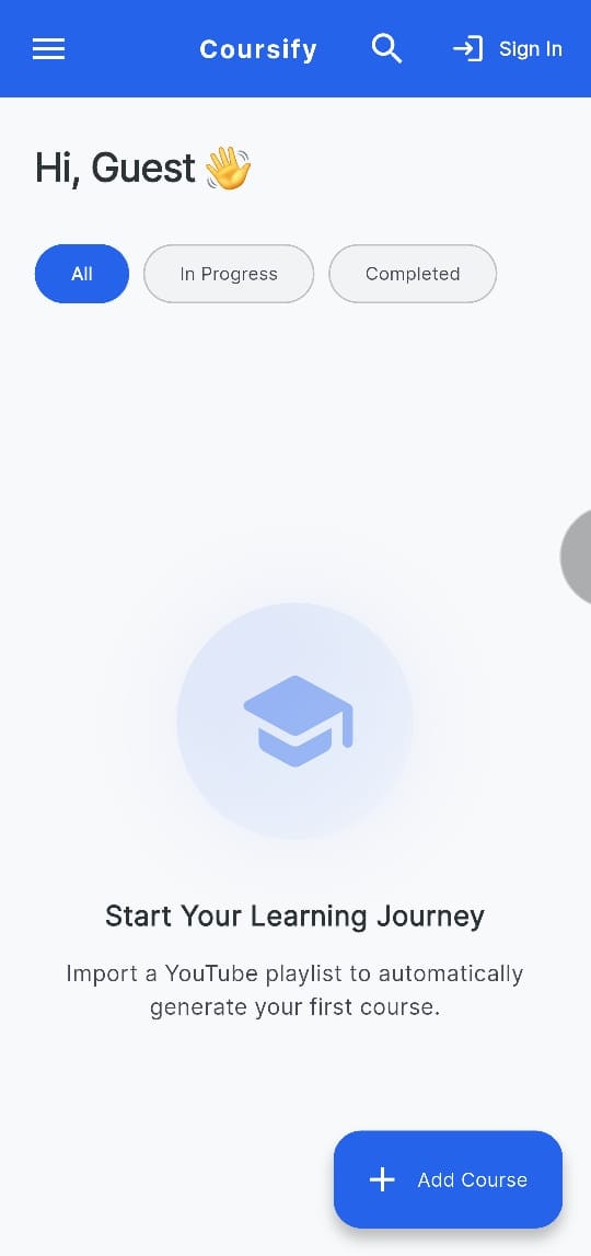 coursify - Screenshot 3 showing product features and functionality