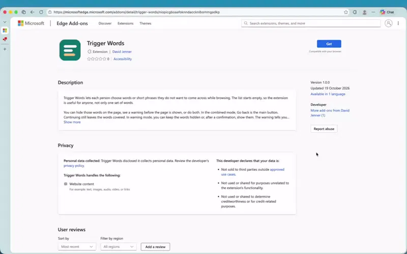 Trigger Words screenshot 1 (video preview)