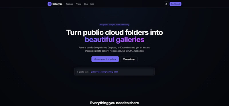 Galleryize screenshot 1