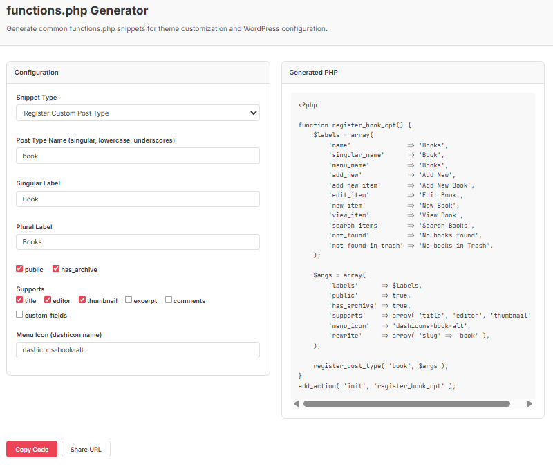 DevCodex for WordPress gallery image