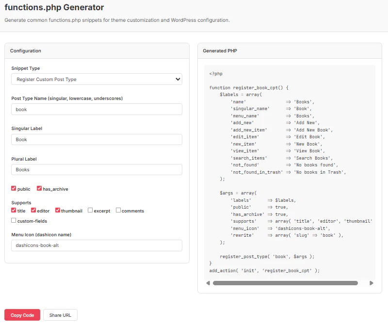 DevCodex for WordPress screenshot 2