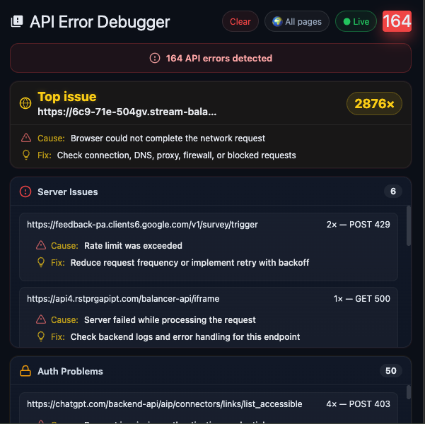 API Error Debugger