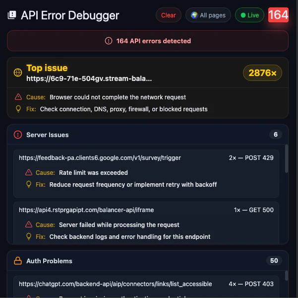 API Error Debugger logo