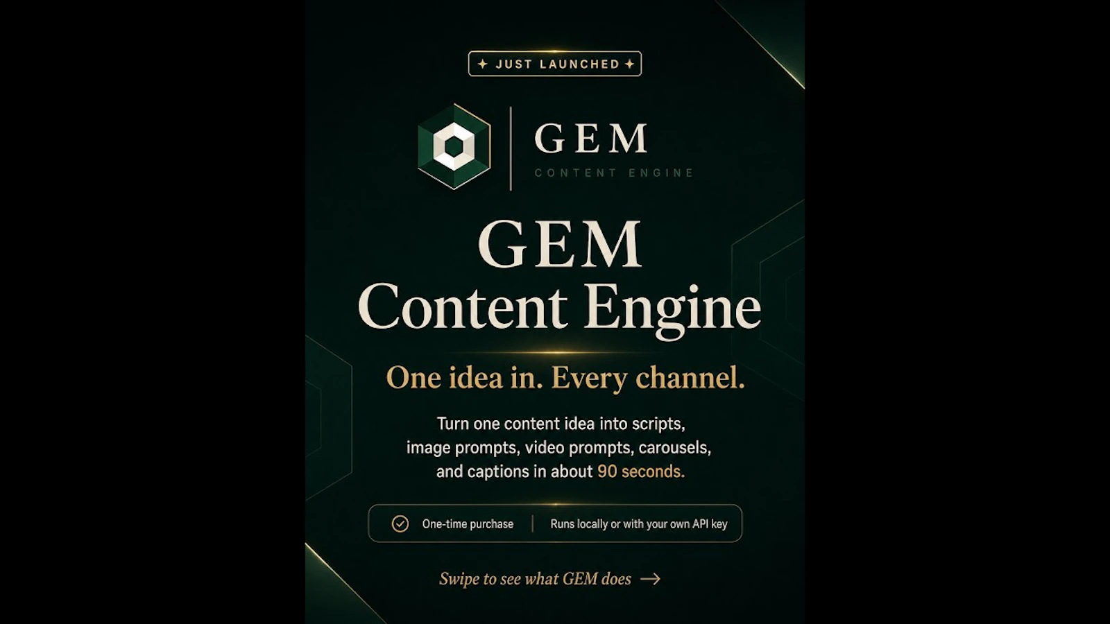 GEM Content Engine screenshot 1 (video preview)