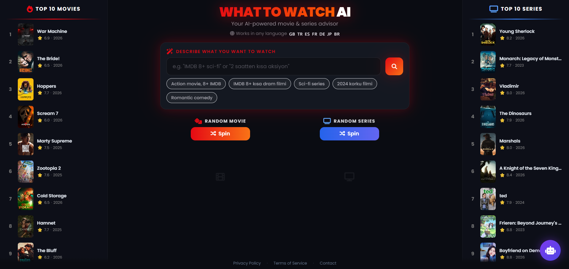 WhatToWatchAI gallery image