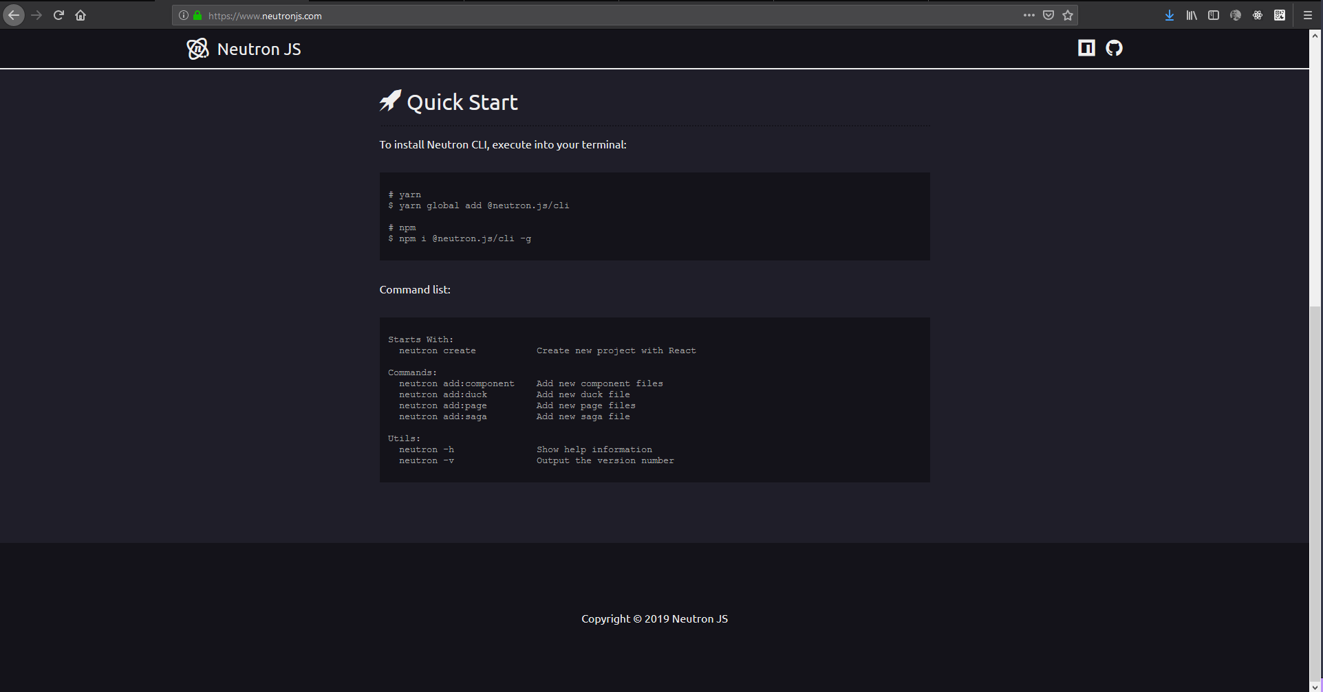 Neutron JS gallery image