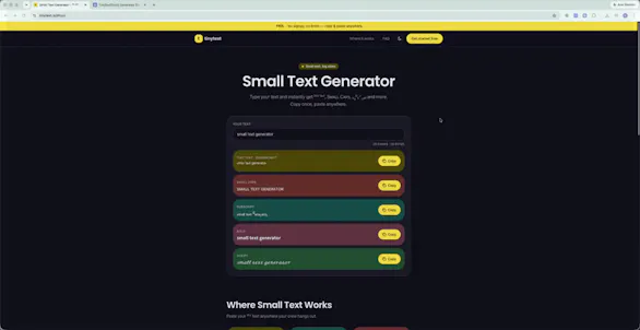 TinyText.io gallery image