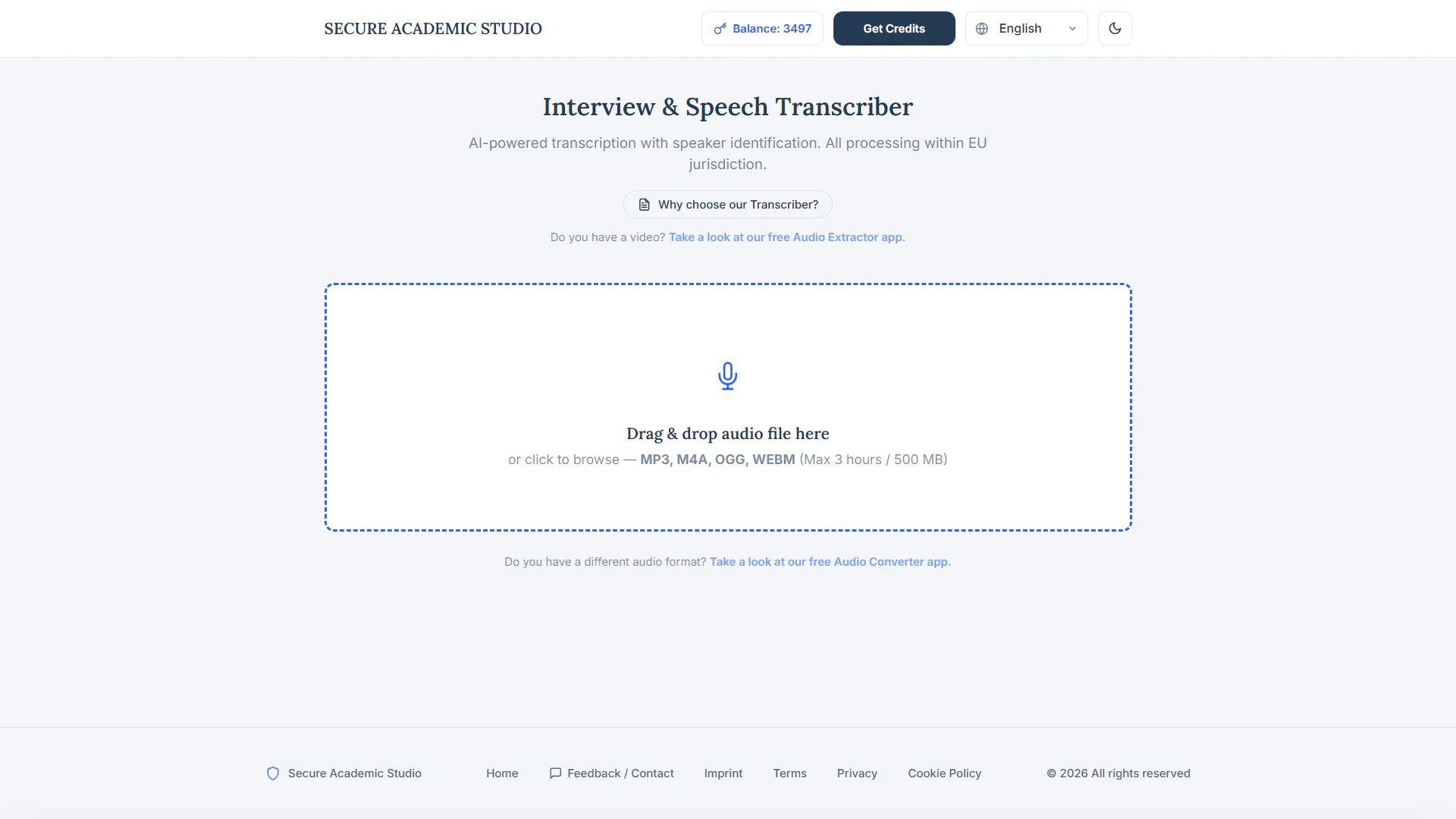 Secure Interview & Speech Transcriber gallery image