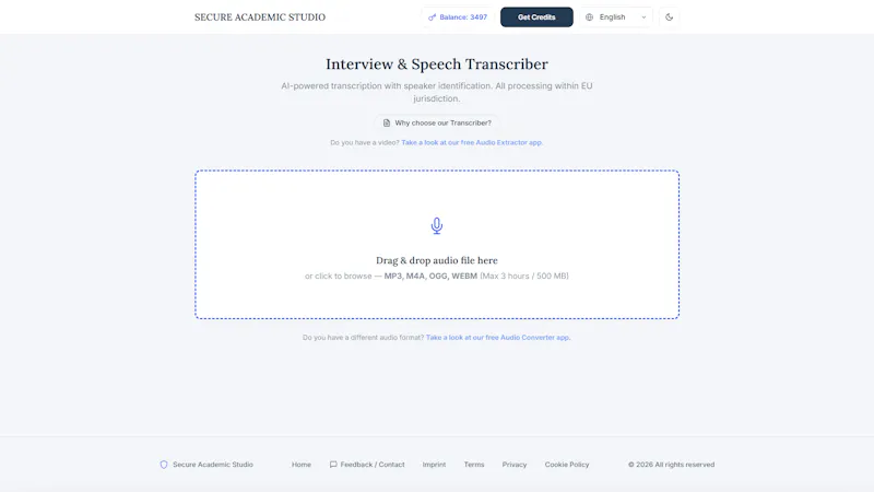 Secure Interview & Speech Transcriber screenshot 3