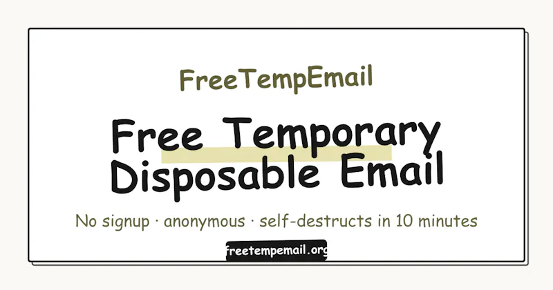 FreeTempEmail screenshot 1
