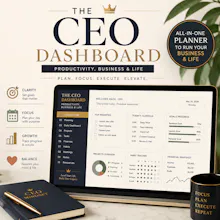 The CEO Notion Dashboard | Productivity gallery image