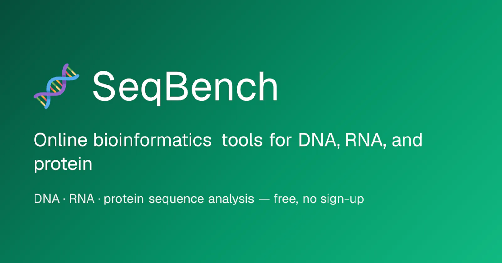 SeqBench screenshot 1