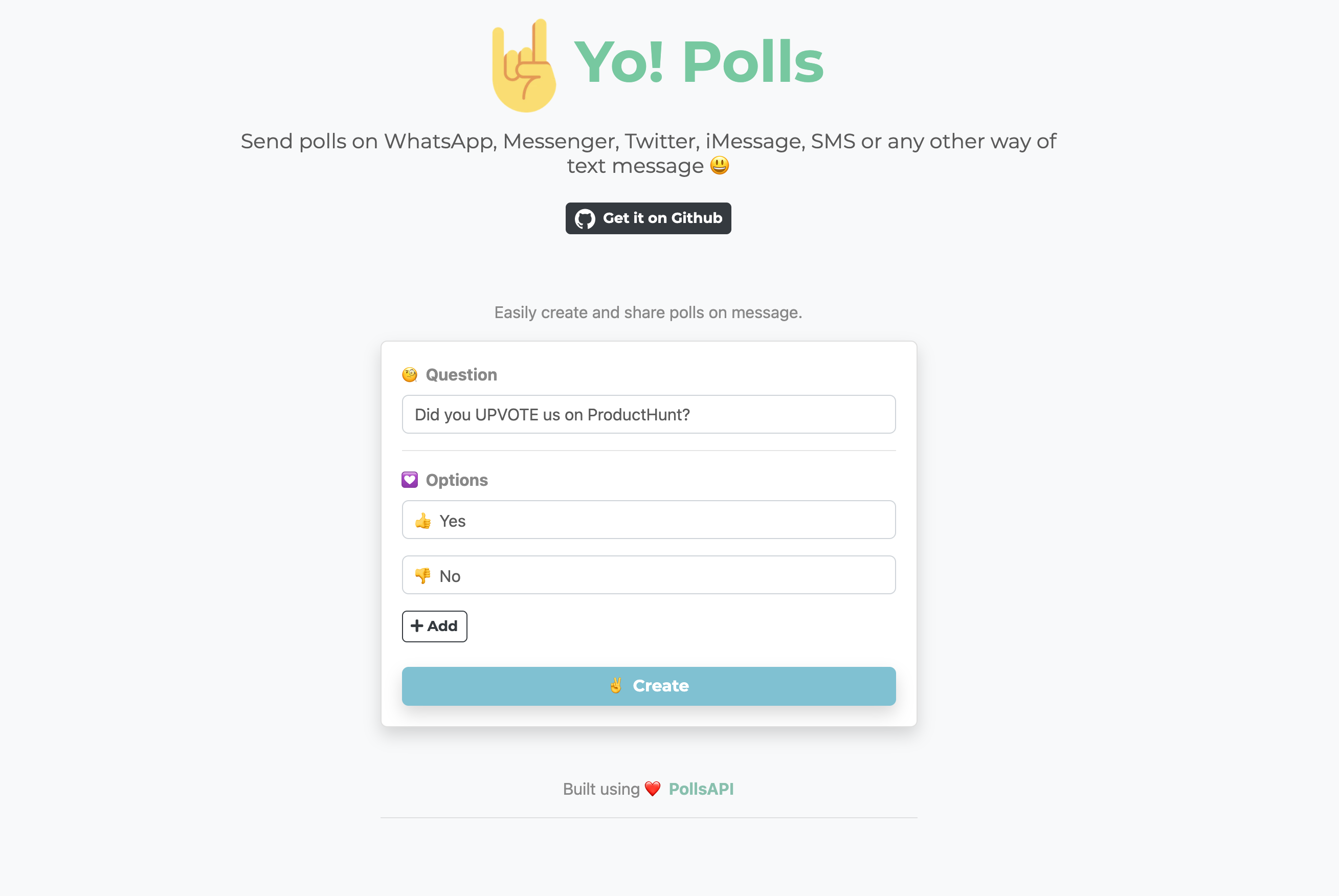 Yo! Polls gallery image