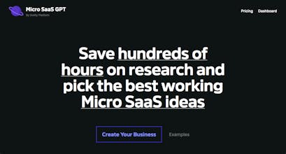 Micro SaaS GPT gallery image