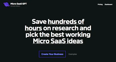 Micro SaaS GPT gallery image