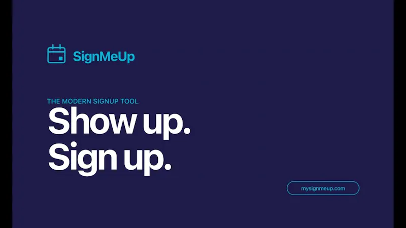 SignMeUp screenshot 1 (video preview)