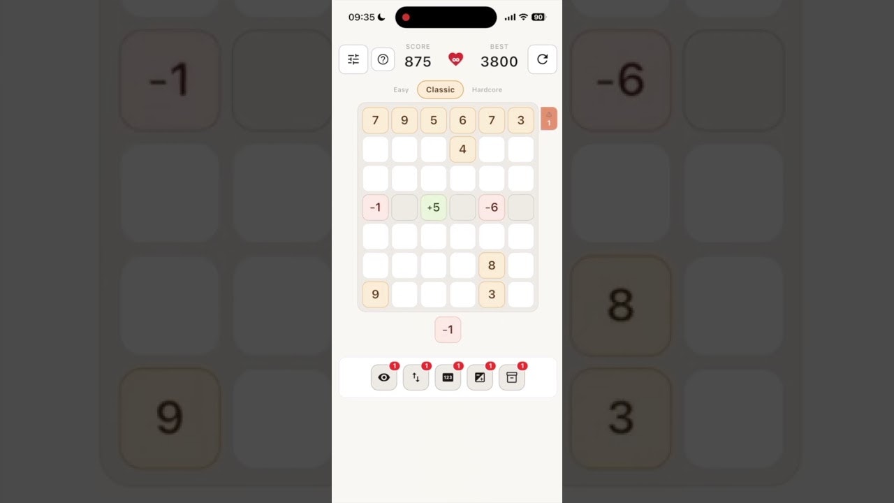 Sumfall: A minimalist physics puzzle gallery image