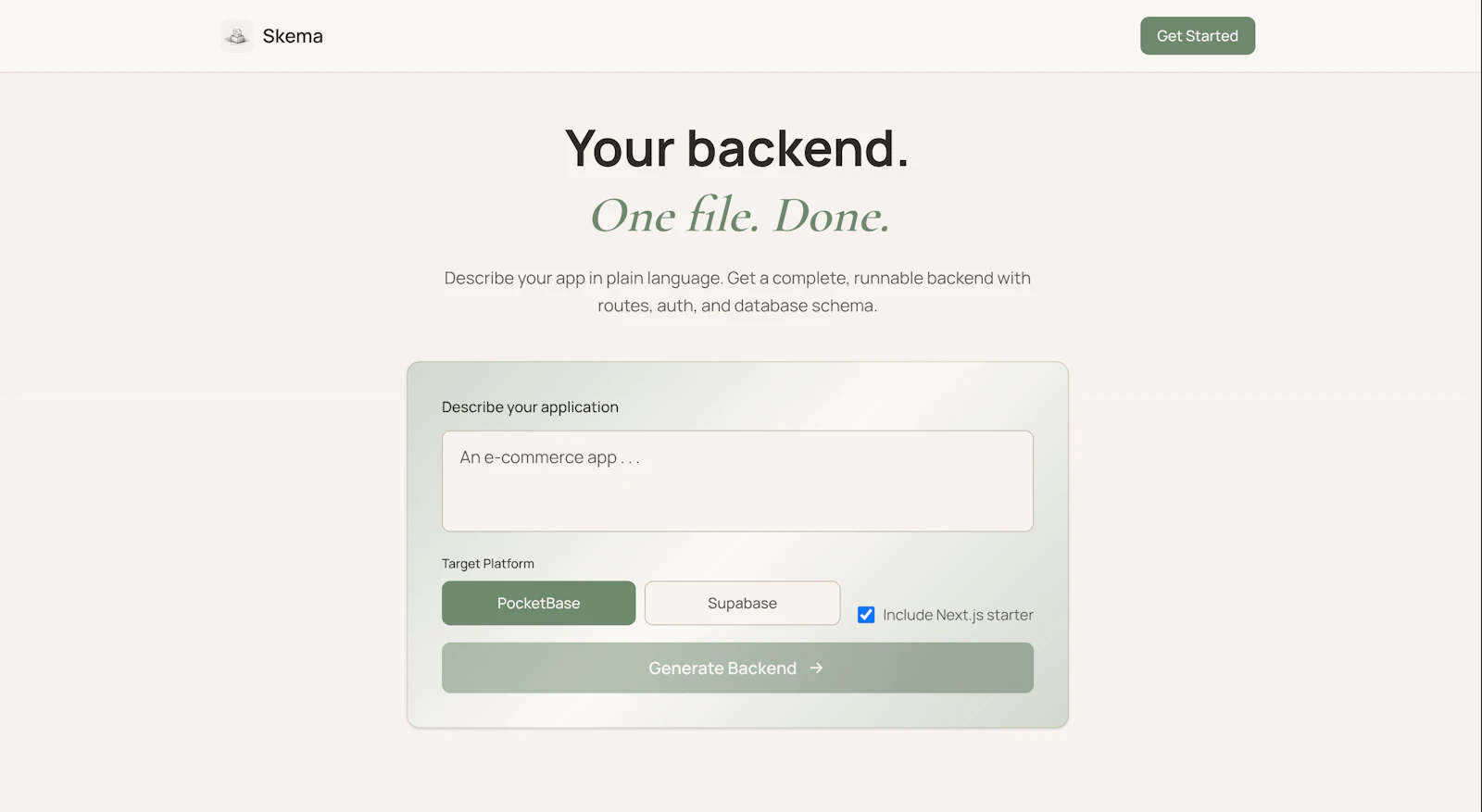 Skema screenshot 1
