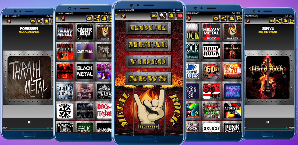 Mídia 2 de Rádio de rock heavy metal - Todas as categorias de música rock e metal