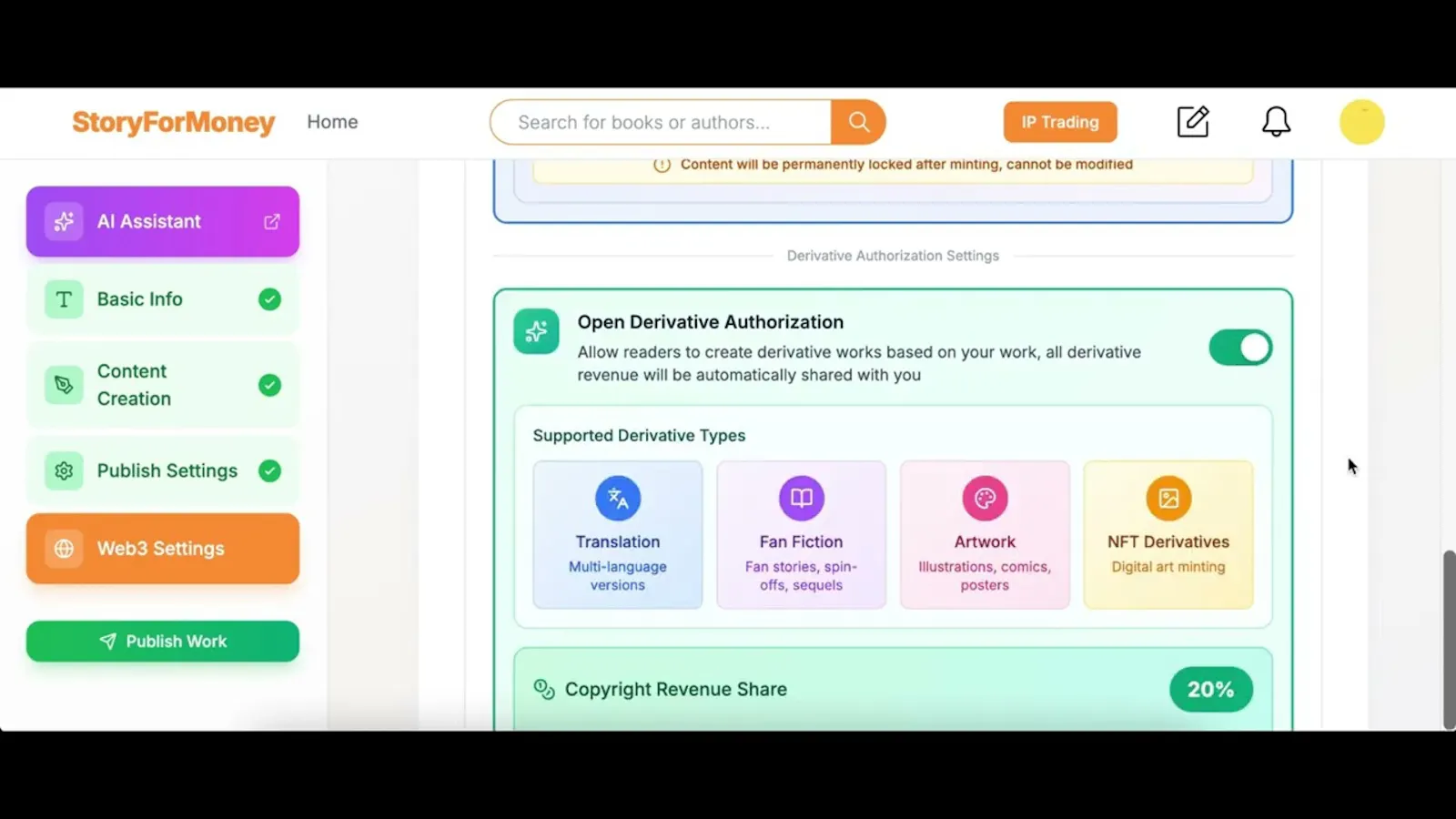 StoryForMoney screenshot 1 (video preview)