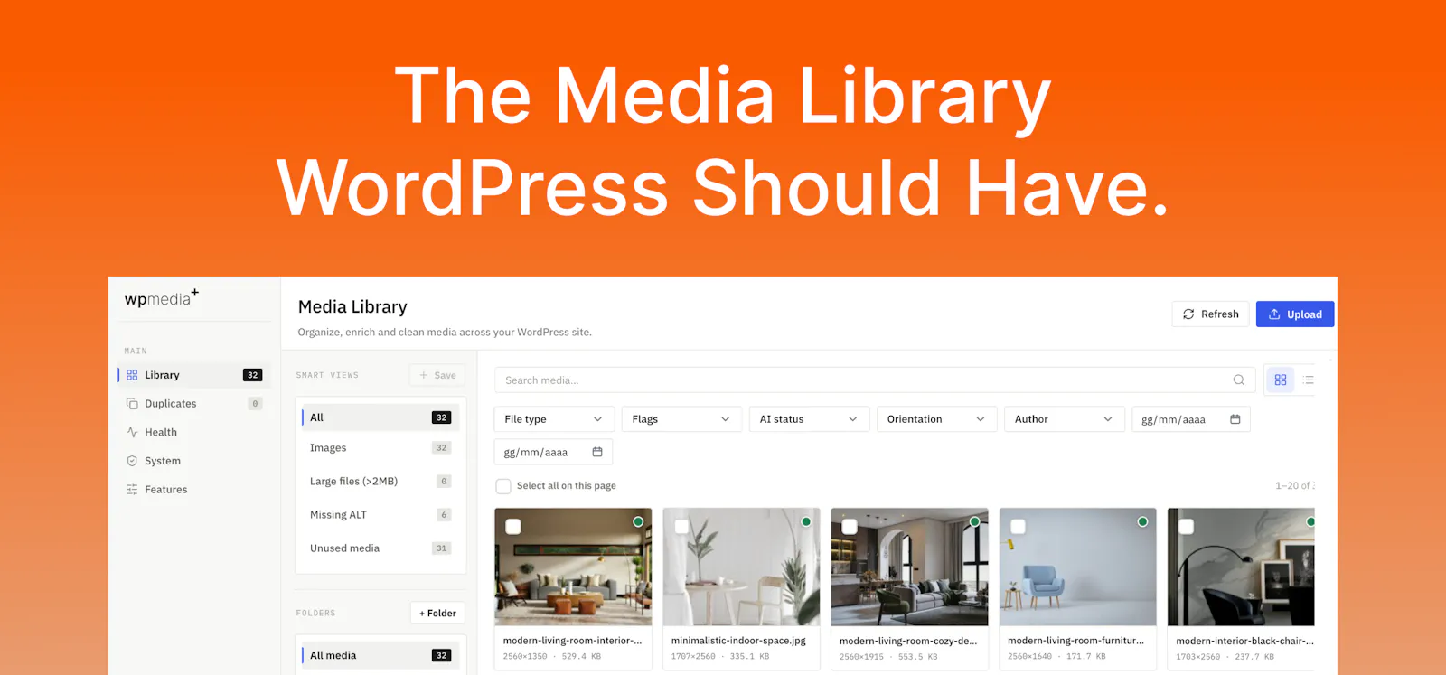 WP Media Plus screenshot 1