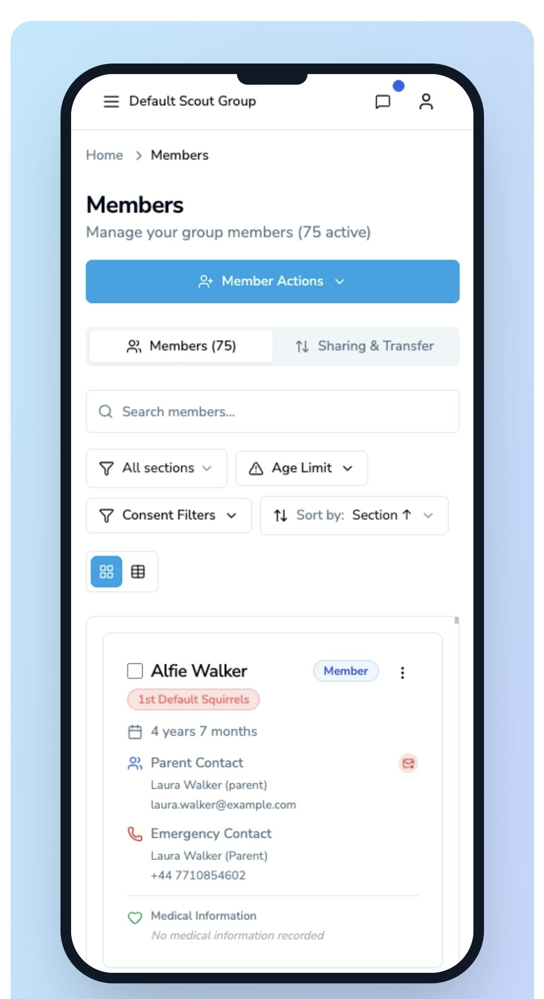 Scoutworks - Screenshot 2 showing product features and functionality