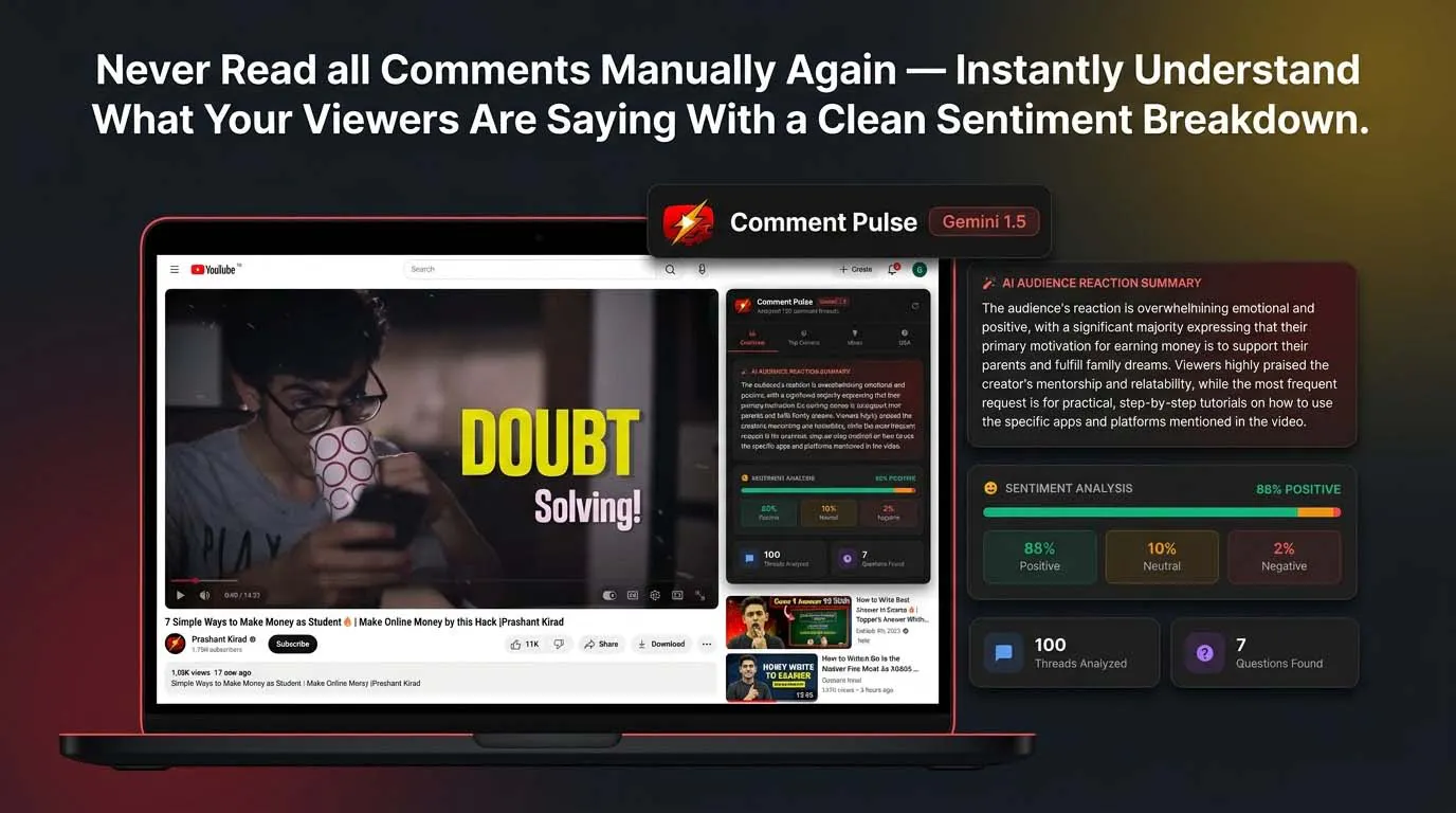 YT Comment Pulse & Analytics