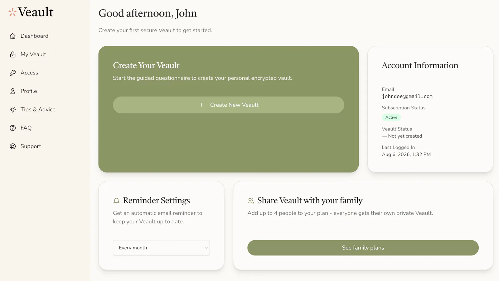 Veault screenshot 3