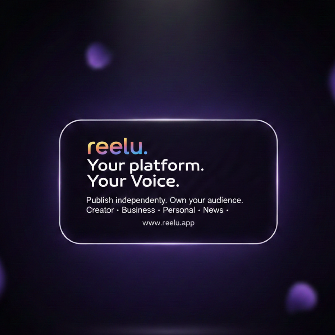 Reelu — Own Your Broadcast - Main product screenshot demonstrating key features and user interface