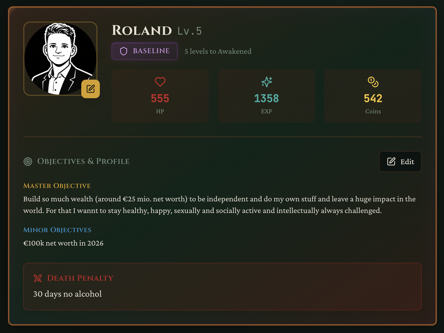 LiFE RPG - Main product screenshot demonstrating key features and user interface