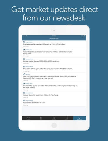 Benzinga for iOS gallery image