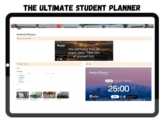 Notion Template for Students
