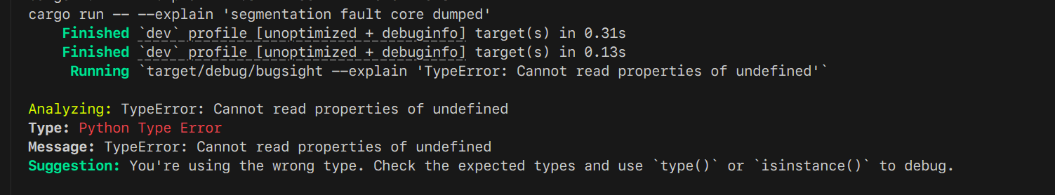 bugsight - Main product screenshot demonstrating key features and user interface